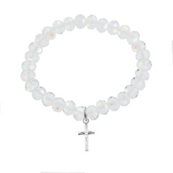 Crystal Crucifix Bracelet