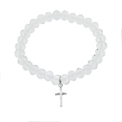 Crystal Crucifix Bracelet