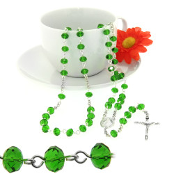 Dark Green Crystal Rosary