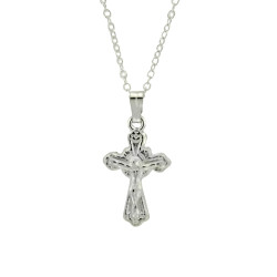 Ancient Orthodox Budded Style Crucifix Pendant  - 22mm