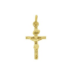 9 Carat Gold Hollow Base Crucifix 20mm