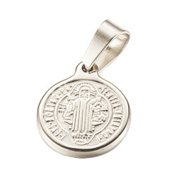 St Benedict Medallion - Stainless Steel -16mm