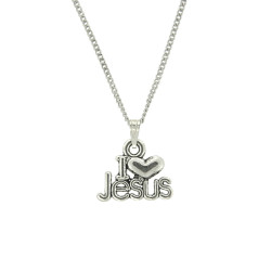 I Love Jesus Pendant - 14mm