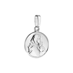 Round Madonna & Child Medallion