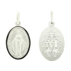 Sterling Silver Oval Miraculous Medal